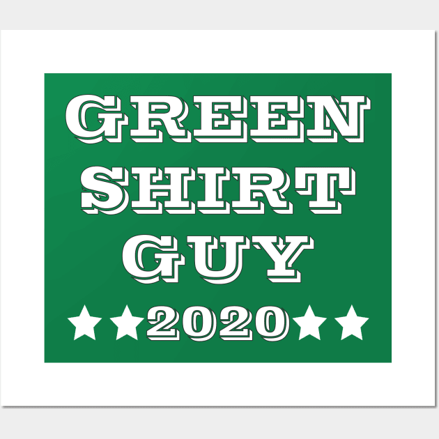 Green shirt guy Wall Art by Work Memes